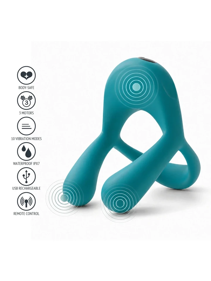 XOCOON Bond Vibrating Couples Ring + Remote - Porų vibratorius 2 [full]