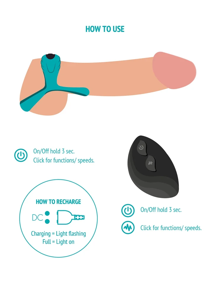 XOCOON Bond Vibrating Couples Ring + Remote - Porų vibratorius 3 [full]