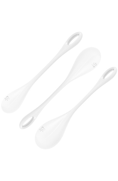 Yoni Power 1 Balls Training Set White - „Knipballs“ ir „Geisha Balls“ 3