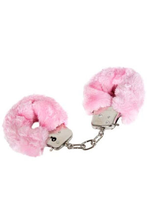 You're Under Arrest! Pink Furry Cuffs - Antrankiai su pūkais 1