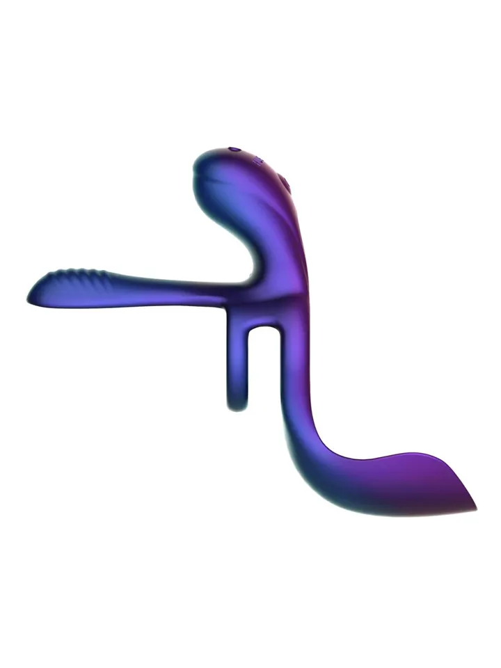 Zenith Cock Ring With Glans & Perineum Stimulator - Vibruojantis gaidžio žiedas 3 [full]