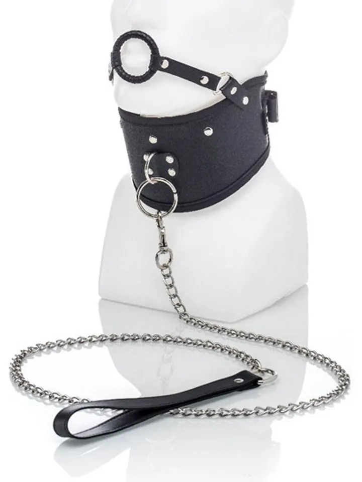 Zenn Collar With Mouth Ring & Leash - Apykaklė ir pavadėlis 1 [full]