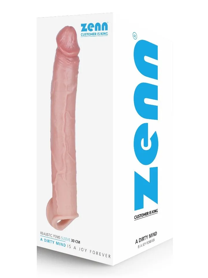 Zenn Realistic Penis Sleeve 30 cm - Varpos ilgintuvas/varpos rankovė 4 [full]