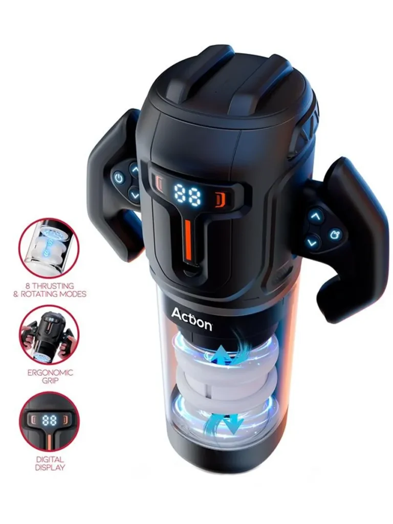 Zyon Thrusting & Rotating Masturbator - Automatinis masturbatorius 3