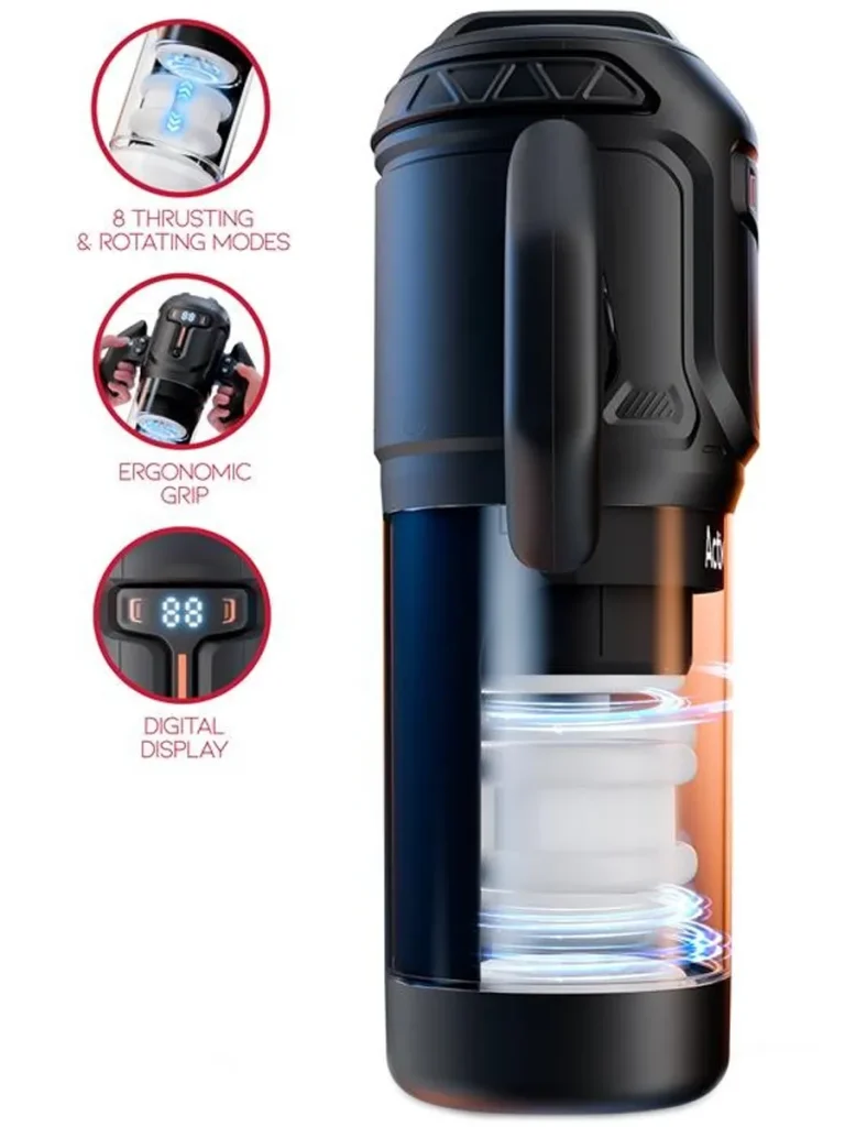 Zyon Thrusting & Rotating Masturbator - Automatinis masturbatorius 4